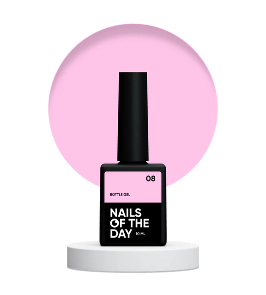 NAILSOFTHEDAY Bottle gel 08 – gel ultra fuerte, gel legendaria, 10 ml