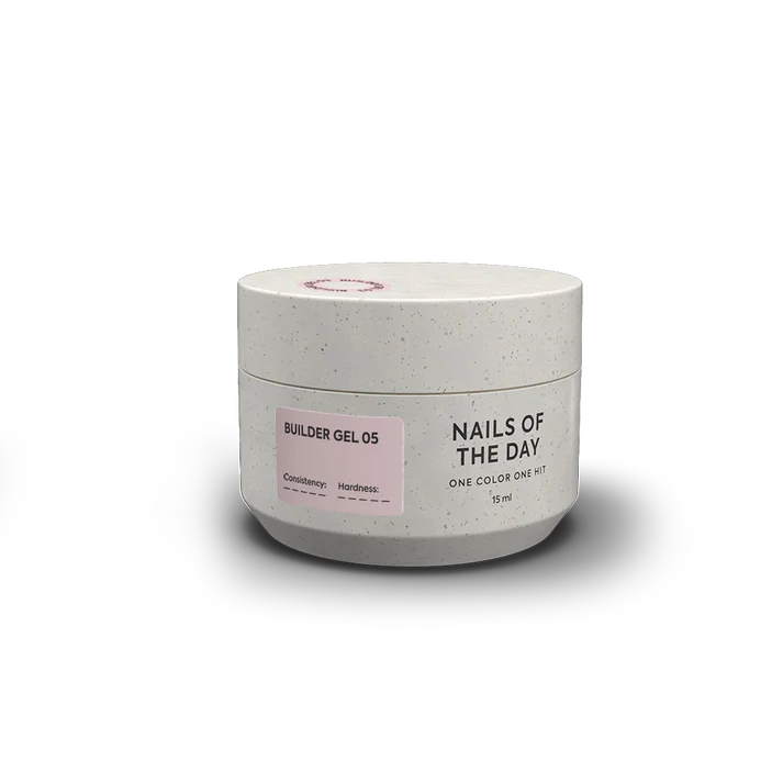 NAILSOFTHEDAY Builder Gel 05 — gel nude para extensiones de uñas, 15 ml