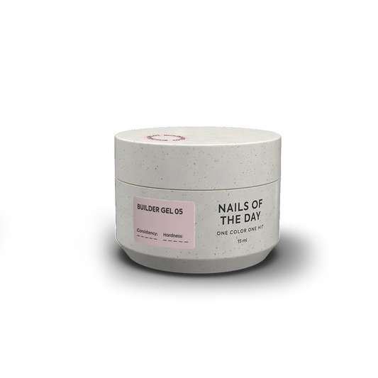 NAILSOFTHEDAY Builder Gel 05 — gel nude para extensiones de uñas, 15 ml