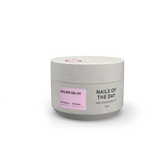 NAILSOFTHEDAY Builder Gel 04 — gel rosa para extensiones de uñas, 15 ml