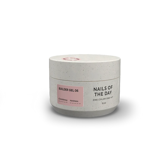 NAILSOFTHEDAY Builder Gel 06 — gel marrón claro para extensiones de uñas, 15 ml