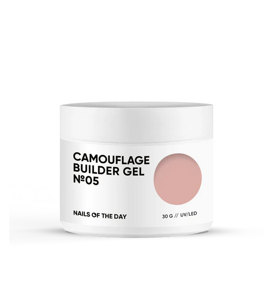 NAILSOFTHEDAY Camouflage builder gel 05 — gel constructor camuflaje marrón claro para uñas, 30 g