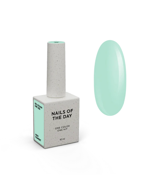 NAILSOFTHEDAY Gel Polish Chic — esmalte semipermanente turquesa pastel con cobertura en una capa, 10 ml