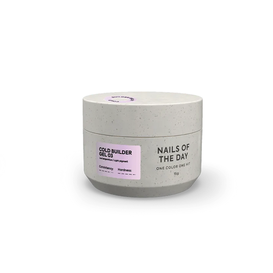 NAILSOFTHEDAY Cold Builder Gel 03 — gel constructor rosa para extensión de uñas, 15 ml.
