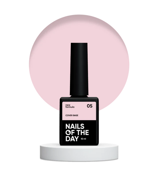 Nailsoftheday Cover base NEW Formula 05: base de camuflaje de caramelo frío para uñas, 10 ml