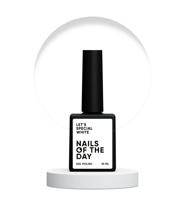 NAILSOFTHEDAY Let's Special White: esmalte semipermanente l blanco especial que se superpone en una capa, 10 ml