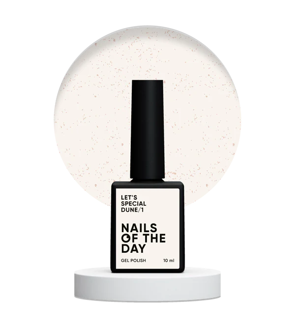 NAILSOFTHEDAY Let's Special Dune/1 - Esmalte semipermanente de uñas de color arena claro con un brillo dorado del sol que cubre una capa, 10 ml
