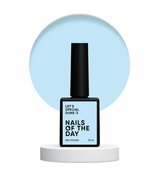 NAILSOFTHEDAY Let's Special Dune/3 - Esmalte semipermanente de uñas de color ojos/polvoriento cielo del desierto que cubre una capa, 10 ml