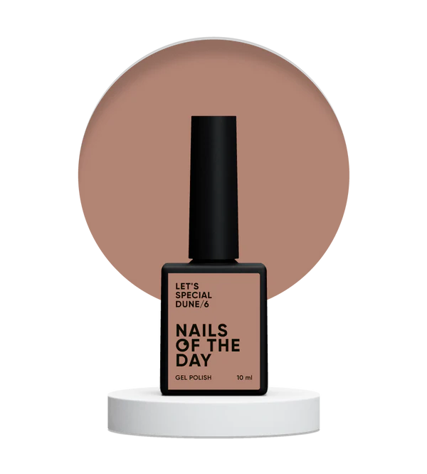 NAILSOFTHEDAY Let's Special Dune/6 — Esmalte semipermanente de uñas, arena nocturna del desierto, que cubre una capa, 10 ml