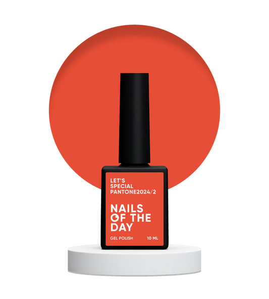 NAILSOFTHEDAY Let's Special Pantone2024/2 - esmalte semipermanente monocapa salmón/zanahoria, 10 ml