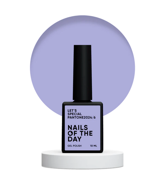 NAILSOFTHEDAY Let's Special Pantone2024/6 — esmalte semipermanente de uñas suave color lavanda que cubre en una capa, 10 ml