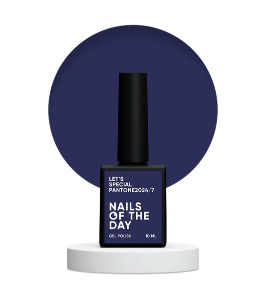 NAILSOFTHEDAY Let's Special Pantone2024/7 — Esmalte semipermanente de uñas gris azulado que cubre en una capa, 10 ml