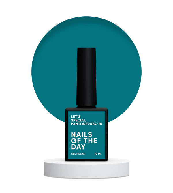 NAILSOFTHEDAY Let's Special Pantone2024/10 — Esmalte semipermanente de uñas turquesa que cubre en una capa, 10 ml