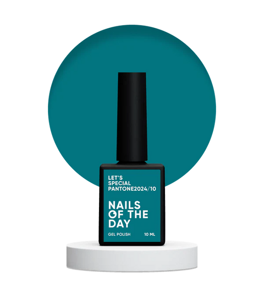 NAILSOFTHEDAY Let's Special Pantone2024/10 — Esmalte semipermanente de uñas turquesa que cubre en una capa, 10 ml