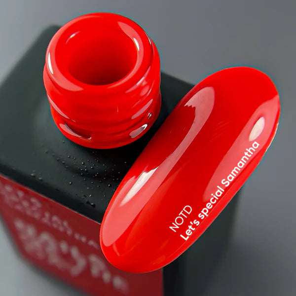 NAILSOFTHEDAY Let's Special Samantha — esmalte semipermanente de uñas rojo que cubre una capa, 10 ml