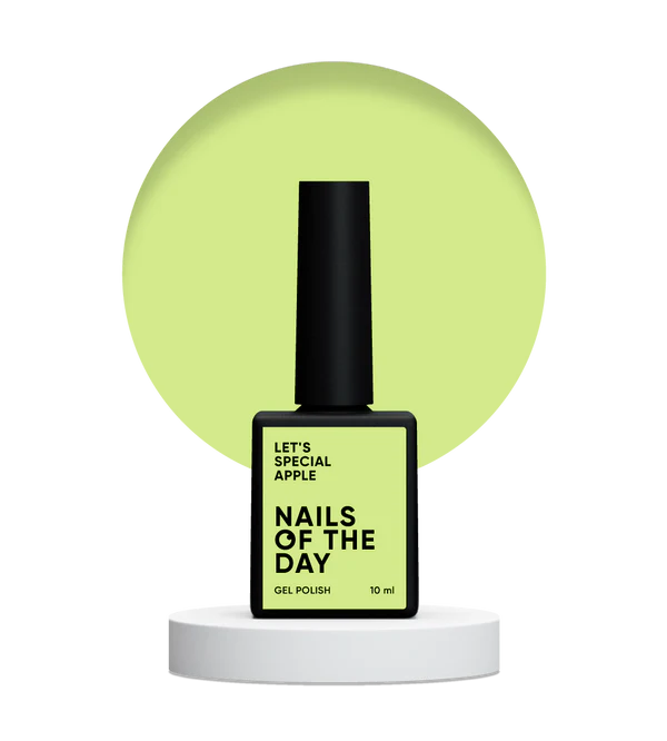NAILSOFTHEDAY Let's Special Apple - Esmalte semipermanente en gel pastel lima que cubre en una capa, 10 ml