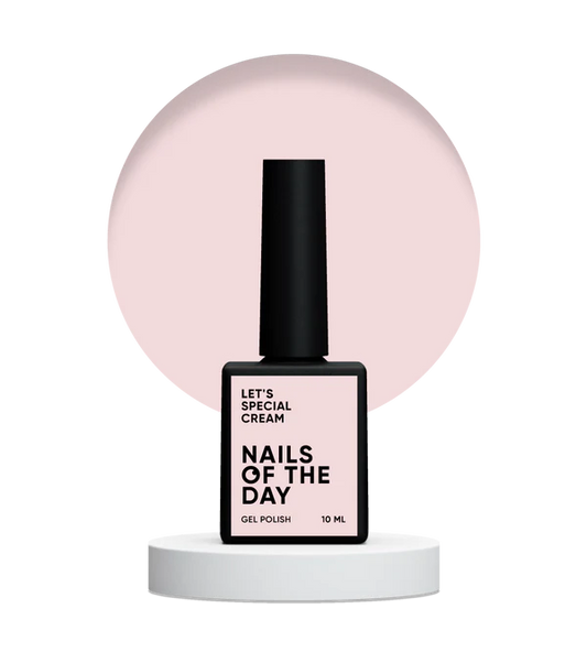 NAILSOFTHEDAY Let's Special Cream: esmalte semipermanente en color crema para cubrir uñas en una capa, 10 ml