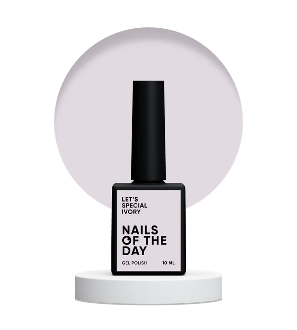 NAILSOFTHEDAY Let's Special Ivory — esmalte semipermanente de uñas crema que cubre en una capa, 10 ml