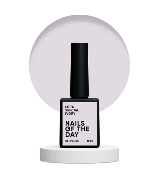 NAILSOFTHEDAY Let's Special Ivory — esmalte semipermanente de uñas crema que cubre en una capa, 10 ml