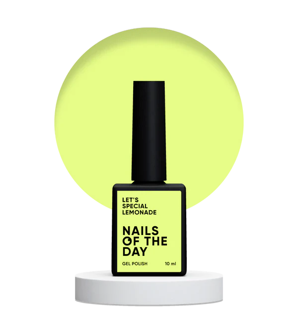 NAILSOFTHEDAY Let's Special Lemonade: esmalte semipermanente pastel de limón para cubrir uñas con una capa, 10 ml