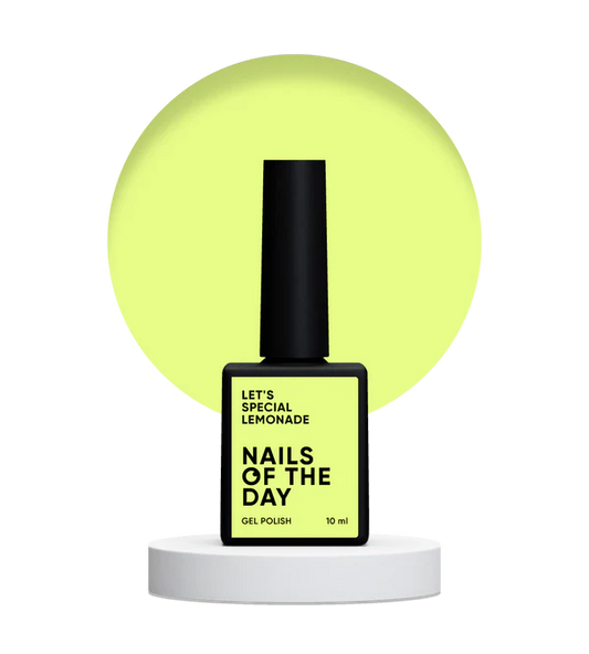 NAILSOFTHEDAY Let's Special Lemonade: esmalte semipermanente pastel de limón para cubrir uñas con una capa, 10 ml