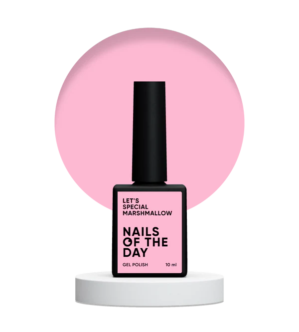 NAILSOFTHEDAY Let's Special Marshmallow: esmalte semipermanente rosa claro para uñas que cubre en una capa, 10 ml