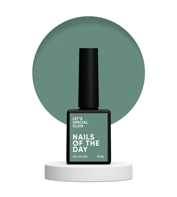 NAILSOFTHEDAY Let's Special Olive: esmalte semipermanente color oliva para cubrir uñas en una capa, 10 ml