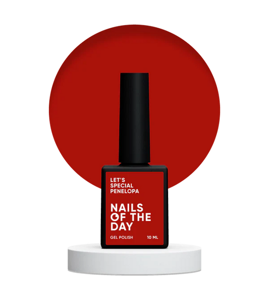 NAILSOFTHEDAY Let's Special Penelopa - Esmalte semipermanente color rojo profundo de Uñas 10ml