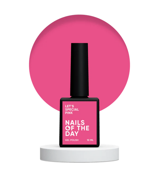 NAILSOFTHEDAY Let's Special Pink: esmalte semipermanente de uñas rosa especial que se superpone en una capa, 10 ml