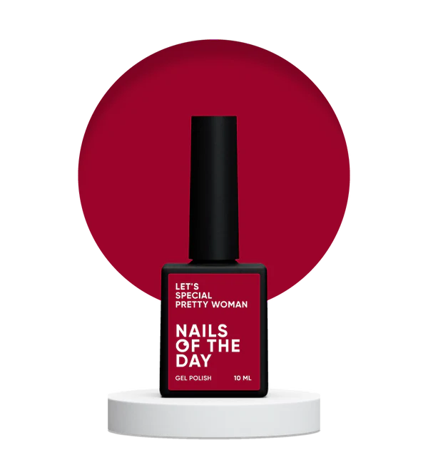 NAILSOFTHEDAY Let's Special Pretty Woman — esmalte semipermanente de uñas que cubre en una capa color frambuesa, 10 ml
