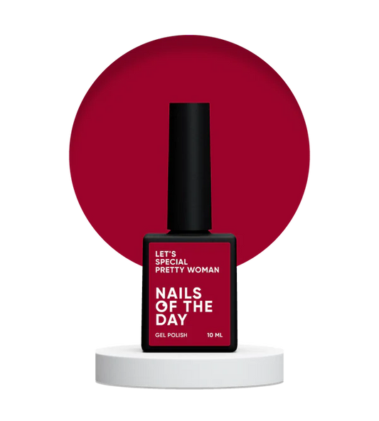 NAILSOFTHEDAY Let's Special Pretty Woman — esmalte semipermanente de uñas que cubre en una capa color frambuesa, 10 ml