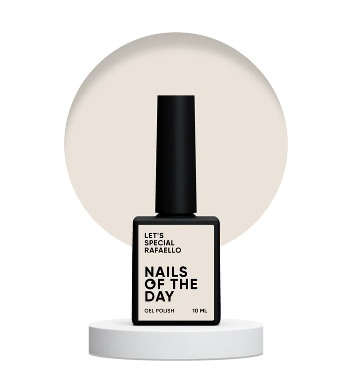 NAILSOFTHEDAY Let's Special Rafaello - esmalte semipermanente en lechoso para cubrir uñas en una capa, 10 ml