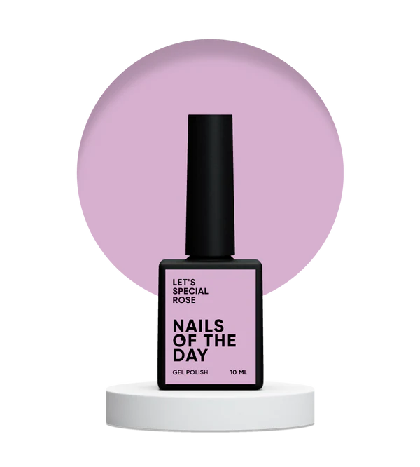 NAILSOFTHEDAY Let's Special Rose: esmalte semipermanente de uñas rosa polvoriento que cubre en una capa, 10 ml