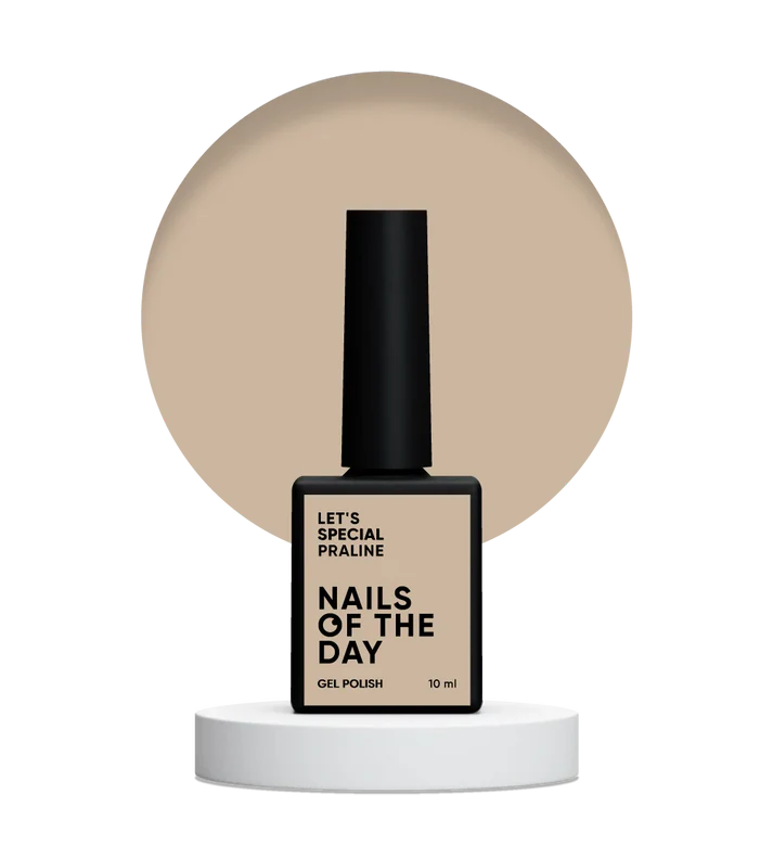NAILSOFTHEDAY Let’s Special Praline — esmalte semipermanente en un tono beige claro, que cubre perfectamente en una sola capa, 10 ml