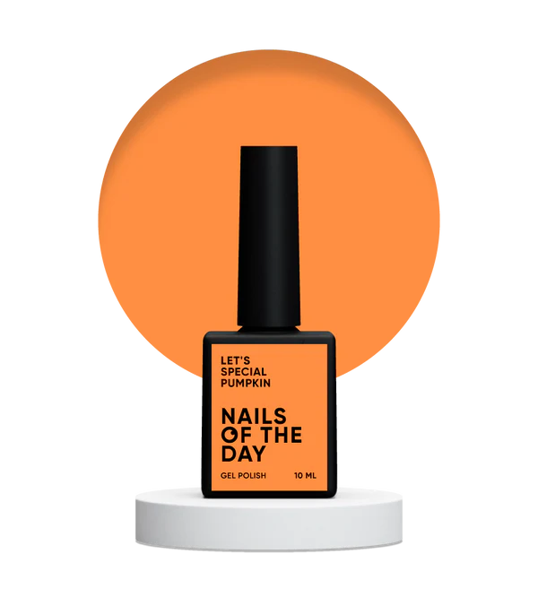 NAILSOFTHEDAY Let's Special Pumpkin: esmalte semipermanente color calabaza para uñas que cubre en una capa, 10 ml