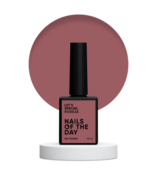 NAILSOFTHEDAY Let’s Special Roselle — esmalte semipermanente en un tono lila grisáceo, que cubre perfectamente en una sola capa, 10 ml