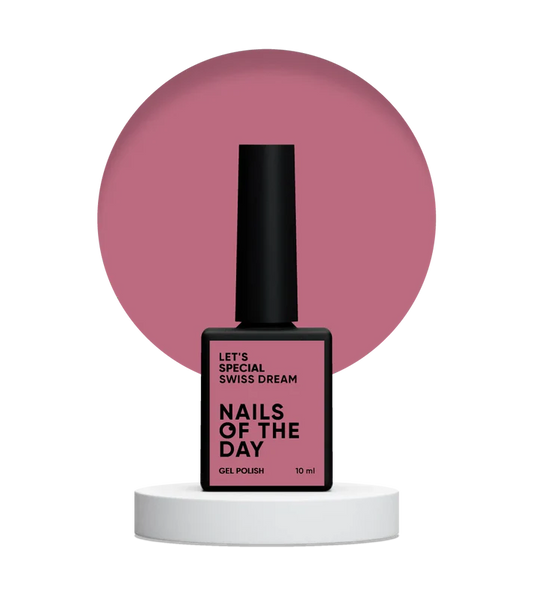 NAILSOFTHEDAY Let’s Special Swiss Dream — esmalte semipermanente en un tono rosa polvoriento, que cubre perfectamente en una sola capa, 10 ml