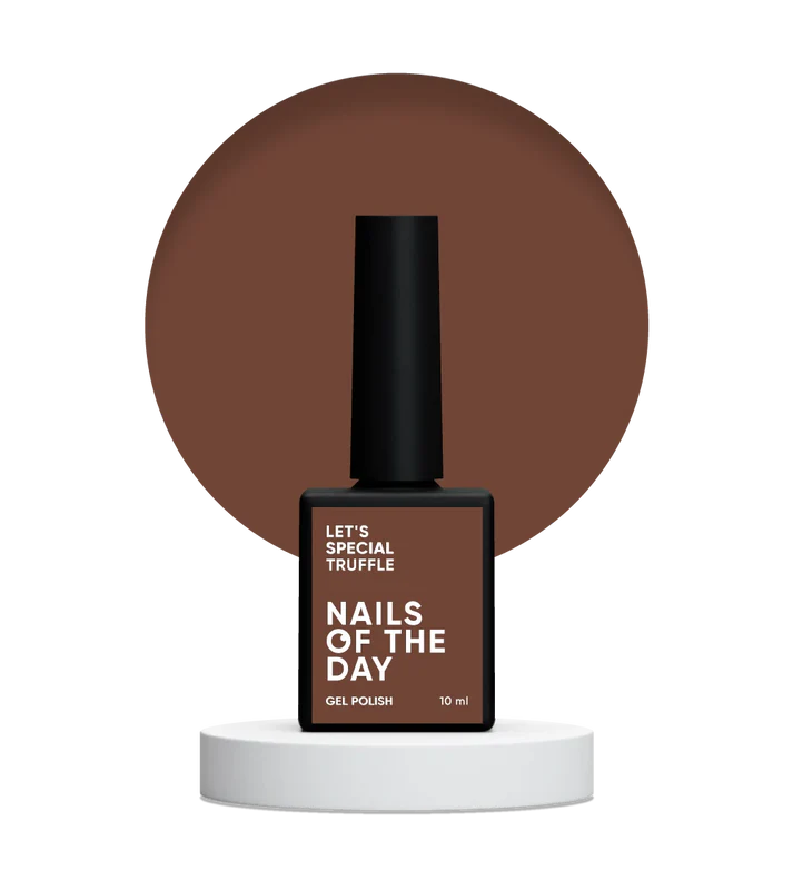 NAILSOFTHEDAY Let’s Special Truffle — esmalte semipermanente en un tono caramelo oscuro, que cubre perfectamente en una sola capa, 10 ml