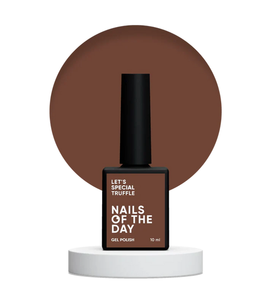NAILSOFTHEDAY Let’s Special Truffle — esmalte semipermanente en un tono caramelo oscuro, que cubre perfectamente en una sola capa, 10 ml
