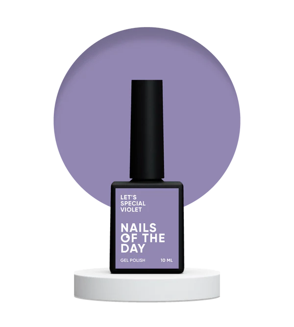 NAILSOFTHEDAY Let's Special Violet — esmalte semipermanente de uñas color lila que cubre en una capa, 10 ml