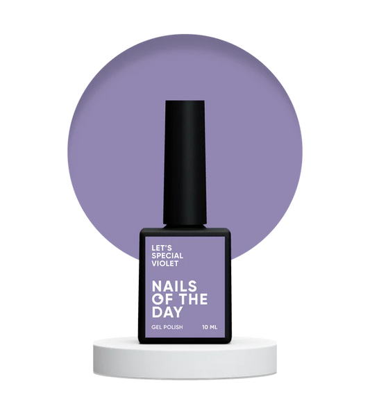 NAILSOFTHEDAY Let's Special Violet — esmalte semipermanente de uñas color lila que cubre en una capa, 10 ml