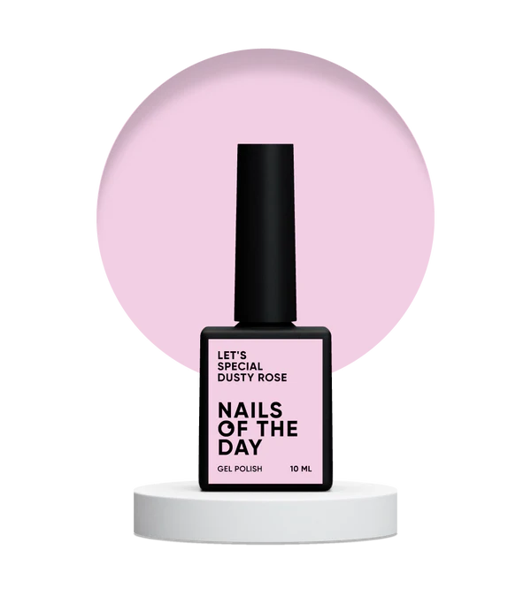 NAILSOFTHEDAY Let's Special Dusty Rose: esmalte semipermanente de uñas especial rosa polvoriento superpuesto en una capa, 10 ml