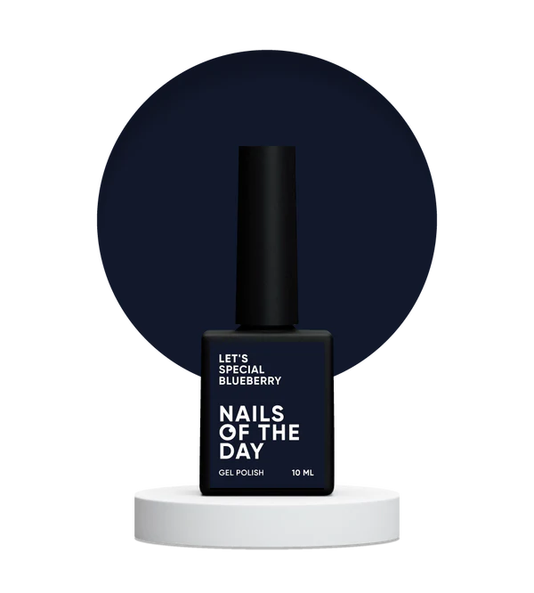 NAILSOFTHEDAY Let's Special Blueberry - esmalte semipermanente de uñas en gel azul intenso que cubre una capa, 10 ml