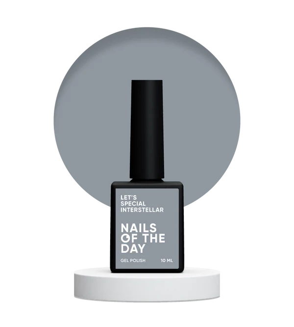 NAILSOFTHEDAY Let's Special Interstellar: esmalte semipermanente de uñas gris lechoso que cubre una capa, 10 ml