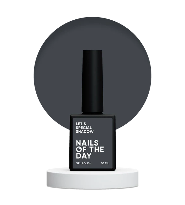 NAILSOFTHEDAY Let's Special Shadow: esmalte semipermanente de uñas gris claro que cubre en una capa, 10 ml