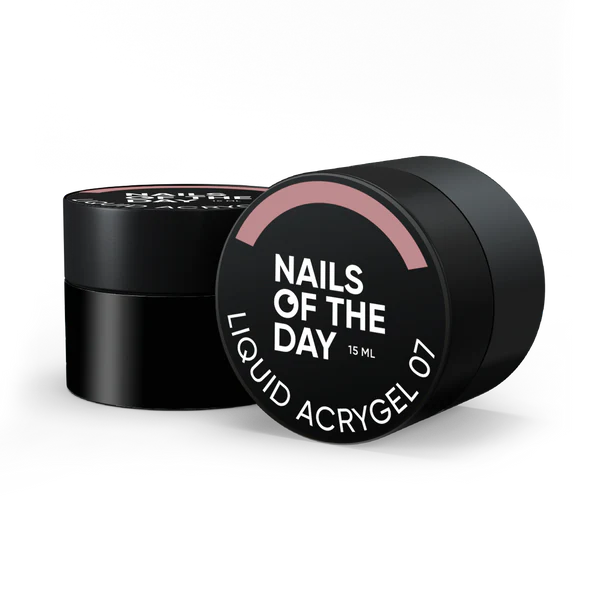 NAILSOFTHEDAY Liquid Acrygel 07 — Acrygel líquido nude de nueva fórmula para uñas, 15 ml