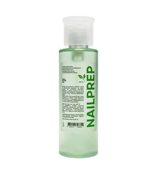 NAILSOFTHEDAY Nail Prep - un producto profesional para desengrasar y deshidratar las uñas naturales con acción antibacteriana y antifúngica, 200 ml