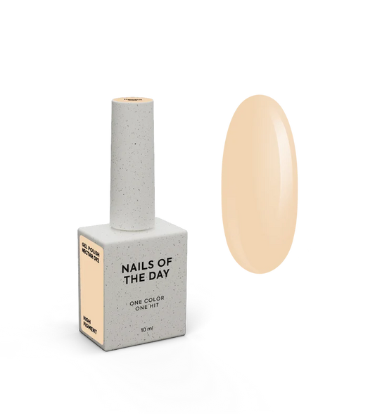 NAILSOFTHEDAY Gel Polish Nectar — esmalte semipermanente melocotón pastel con cobertura en una capa, 10 ml