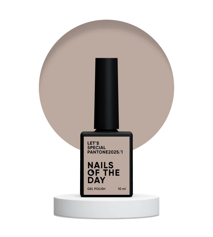 NAILSOFTHEDAY Let’s special Pantone2025/1 — esmalte semipermanente beige-marrón cálido, que cubre en una capa, 10 ml