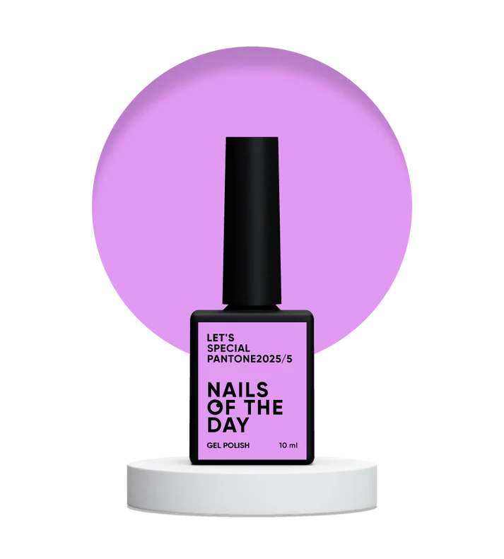 NAILSOFTHEDAY Let’s special Pantone2025/5 — esmalte semipermanente rosa lavanda, que cubre en una capa, 10 ml